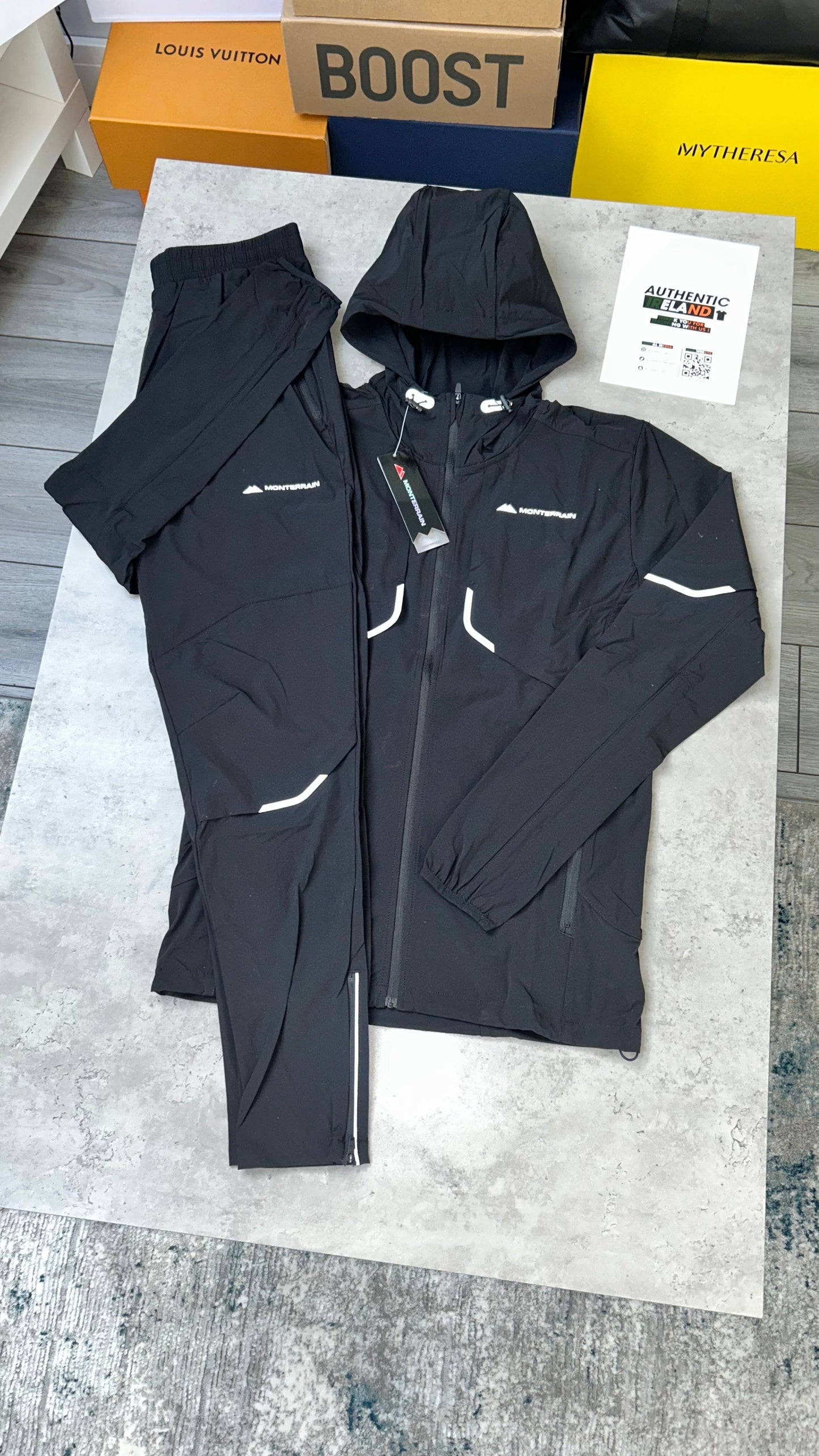 MONTERRAIN WINDRUNNER TRACKSUIT - BLACK