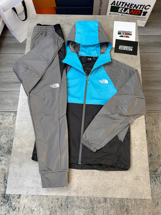 THE NORTH FACE WINDRUNNER TRACKSUIT - AQUA/SLATE/BLACK