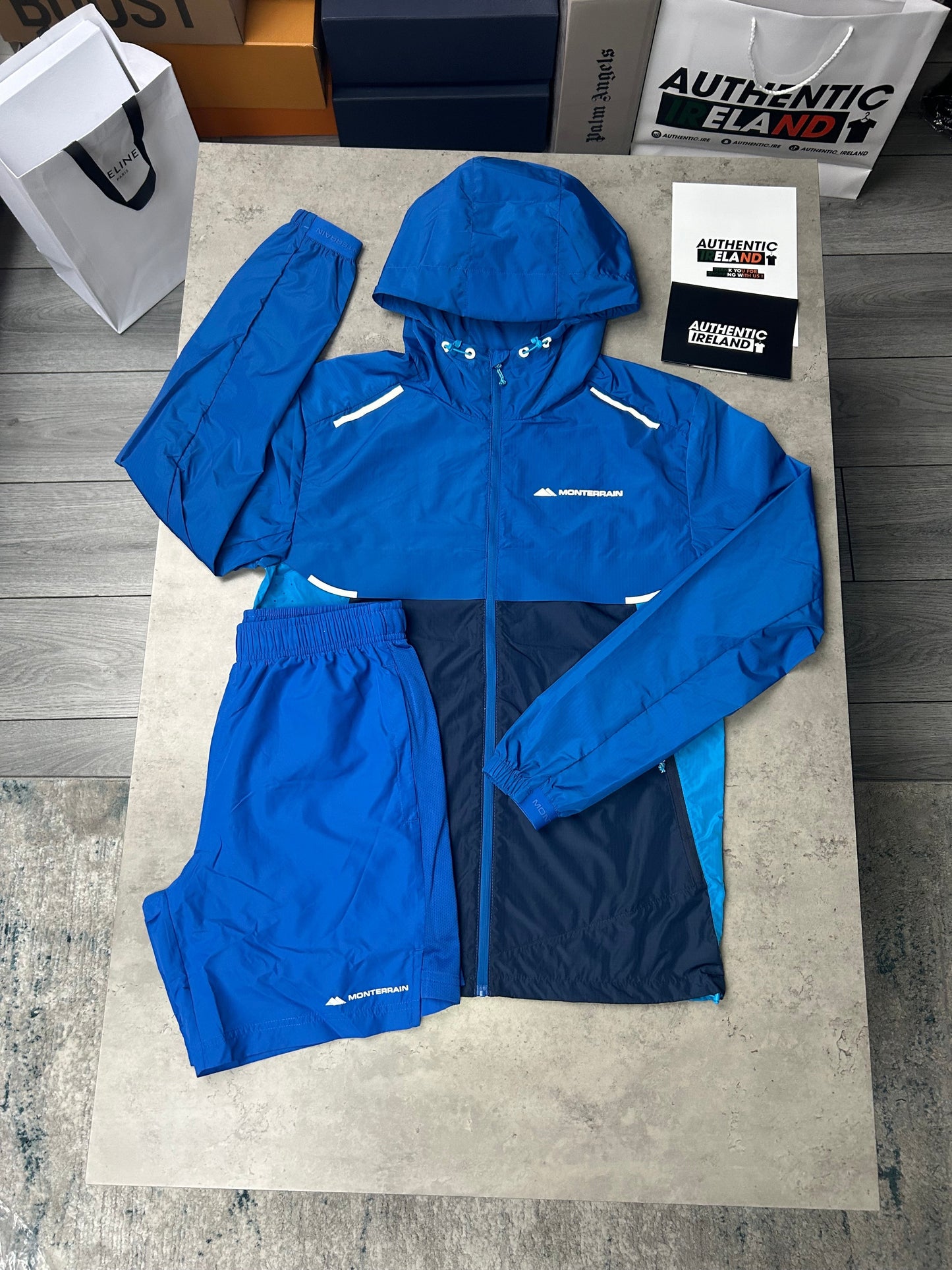 MONTERRAIN WINDRUNNER SET - AQUA/BLUE/NAVY