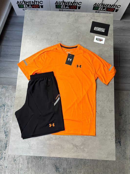 UNDER ARMOUR TECH UTILITY SET - BLACK/ORANGE