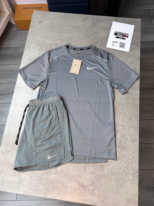 NIKE MILER 1.0 SET - WOLF GREY