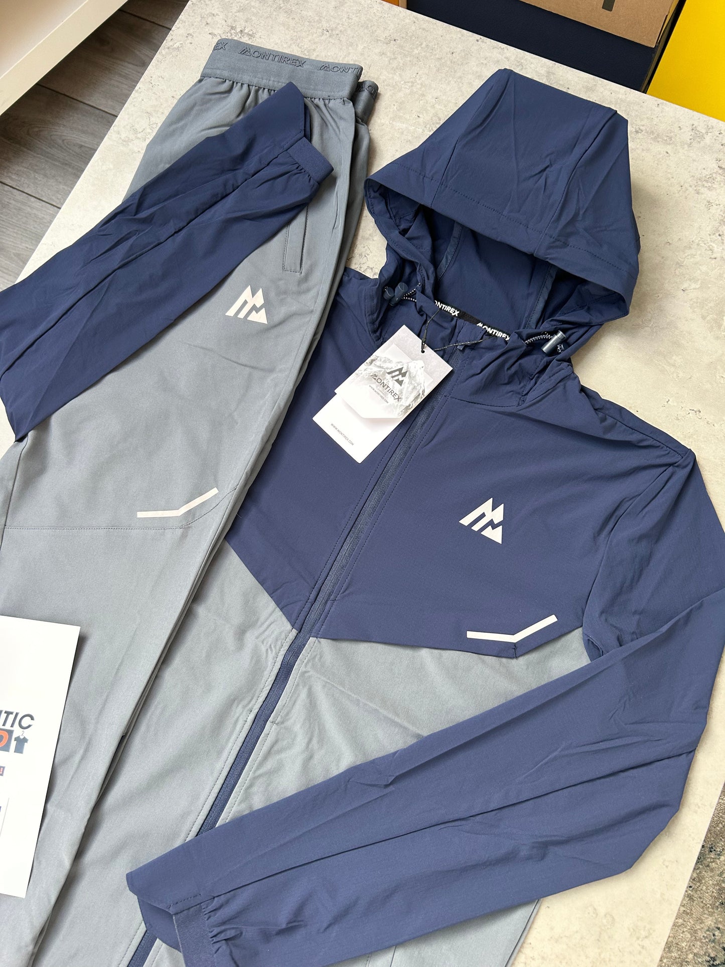 MONTIREX TWO-TONE TRACKSUIT - NAVY/GREY