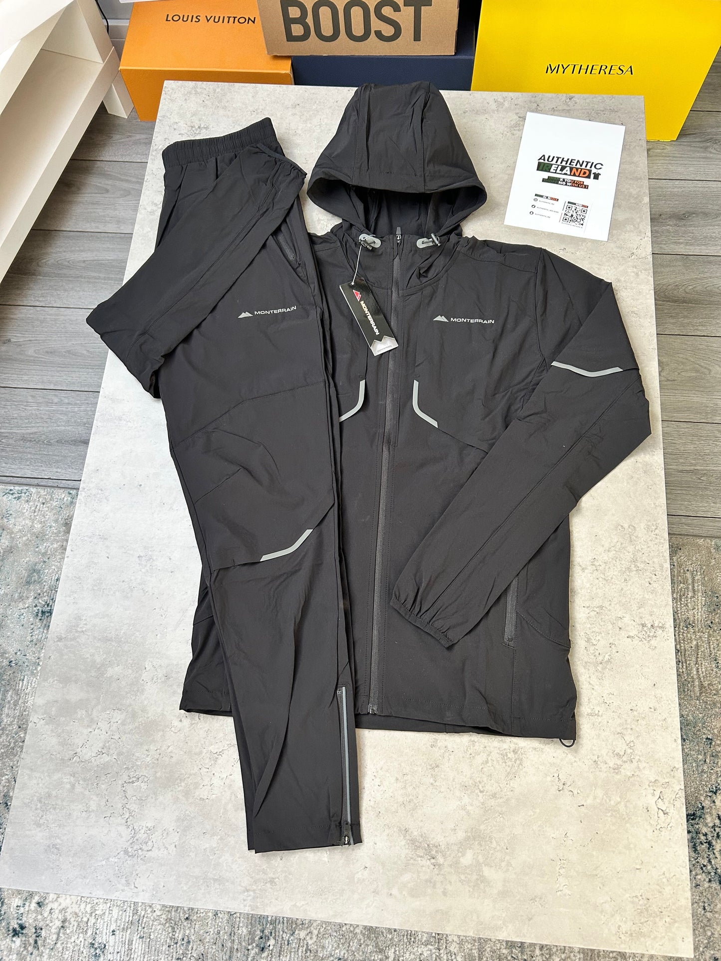 MONTERRAIN WINDRUNNER TRACKSUIT - BLACK