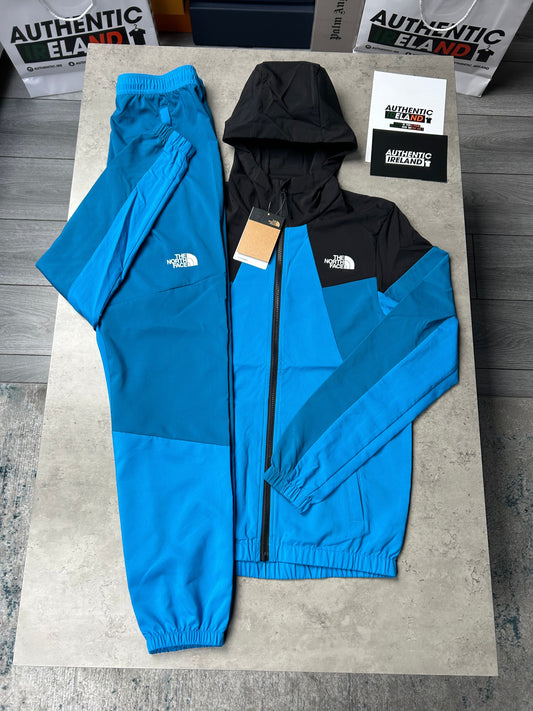 THE NORTH FACE TWO-TONE WOVEN TRACKSUIT - BLUE/BLACK