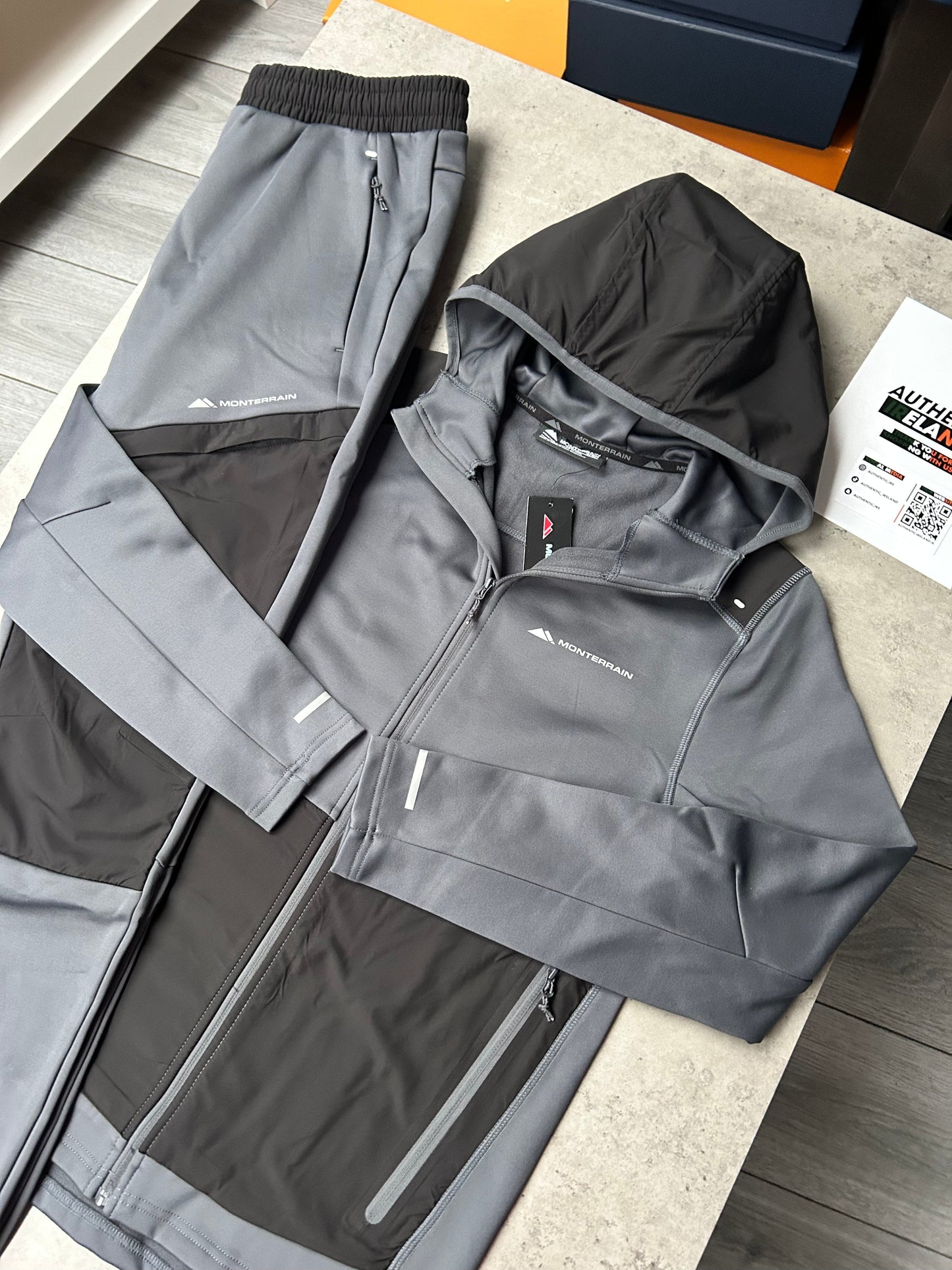 MONTERRAIN AVALANCHE TRACKSUIT - GREY/BLACK