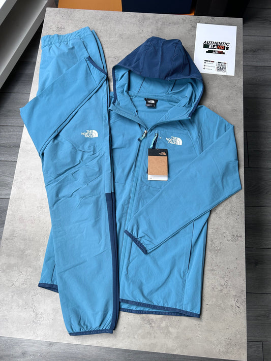 THE NORTH FACE WOVEN TRACKSUIT - NAVY/WATER BLUE