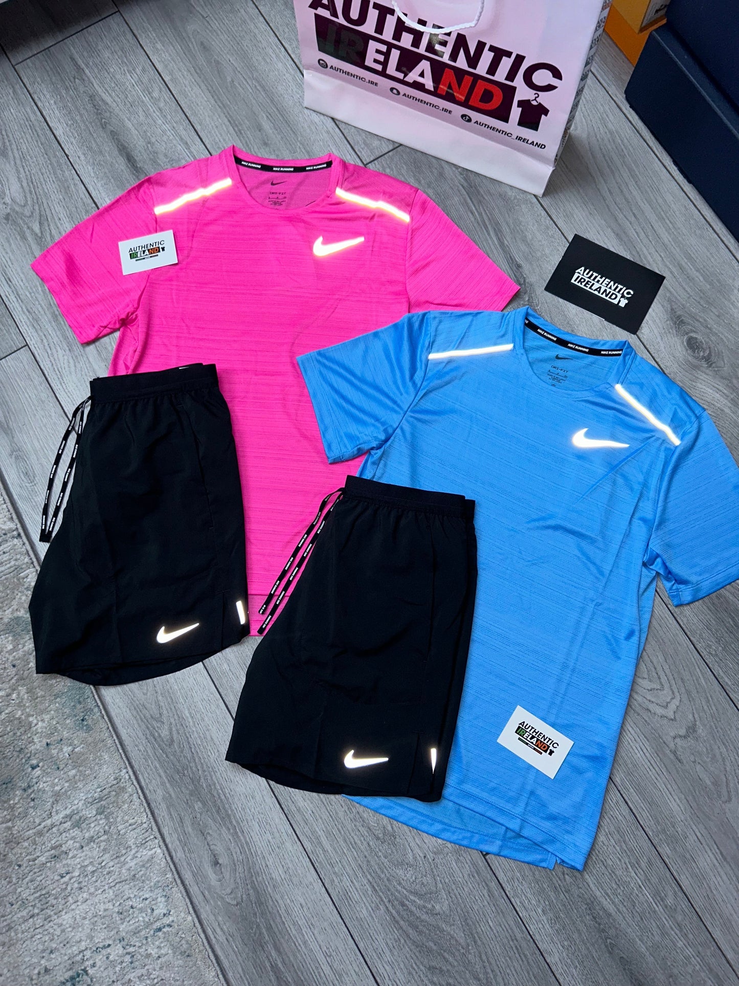 NIKE MILER 1.0 SET - HOT PINK/BLACK