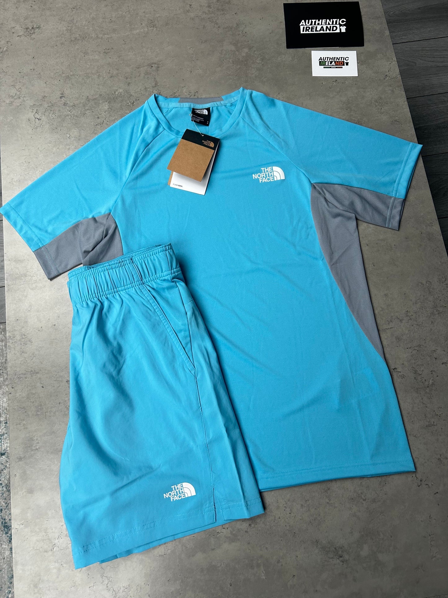 THE NORTH FACE SET - BABY BLUE/GREY