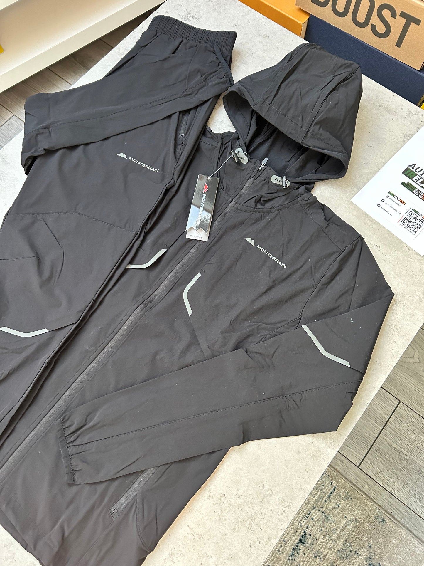 MONTERRAIN WINDRUNNER TRACKSUIT - BLACK