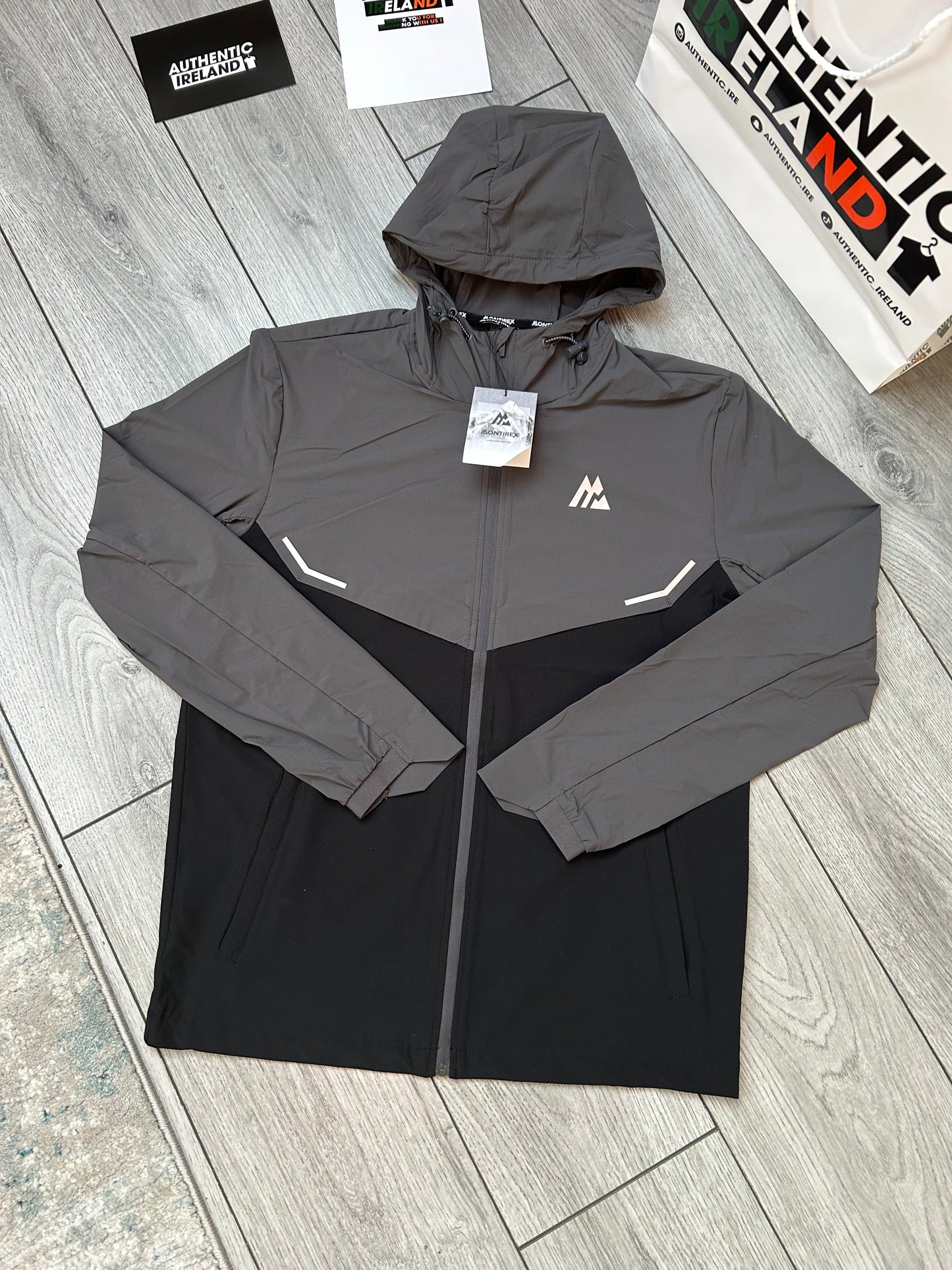 MONTIREX TWO-TONE TRACKSUIT - BLACK/GREY