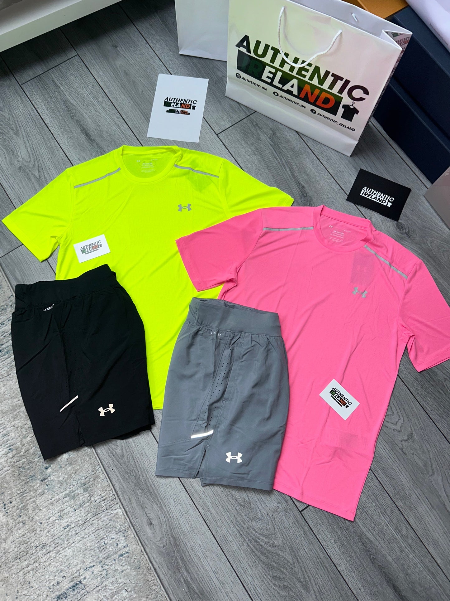 UNDER ARMOUR TECH SET - PINK/GREY