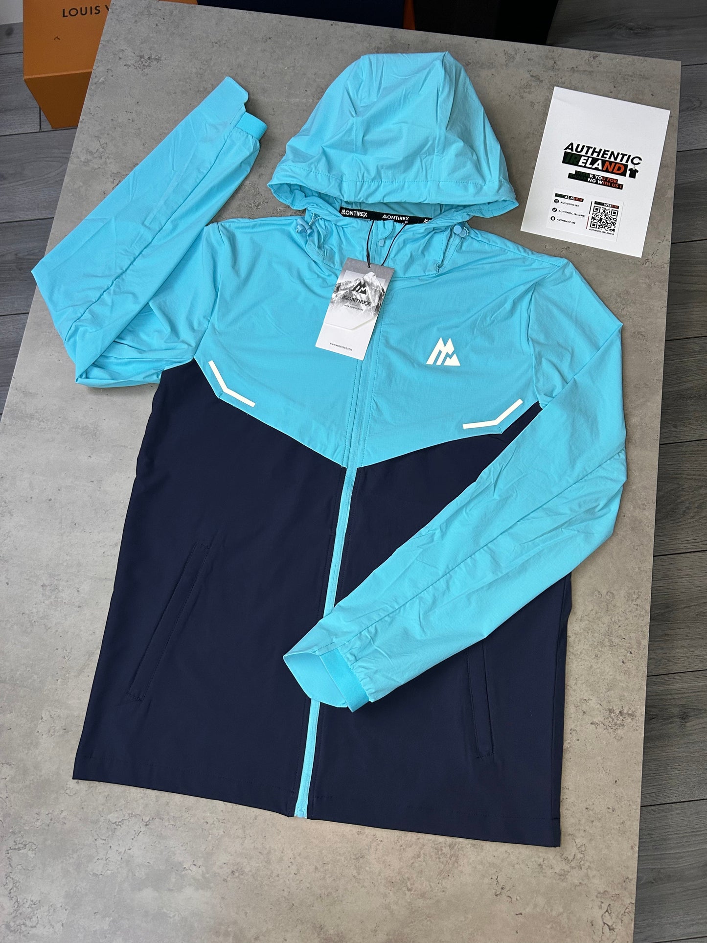 MONTIREX TWO-TONE TRACKSUIT - AQUA/NAVY