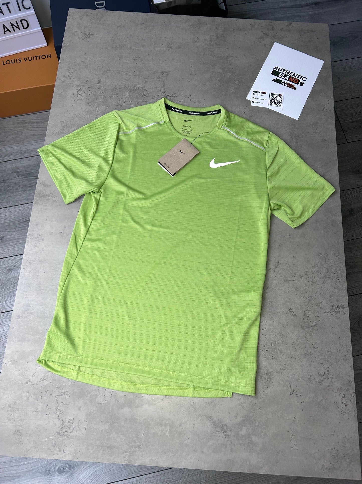 NIKE MILER SET 1.0 - KIWI/GREY