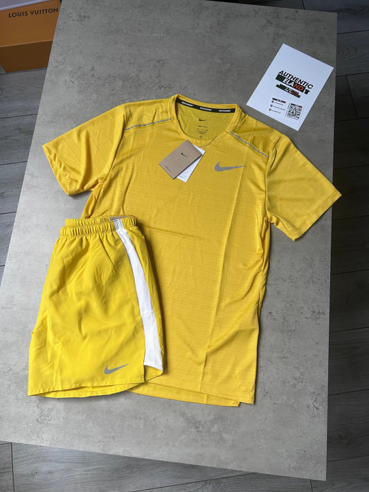 NIKE MILER 1.0 SET - YELLOW/WHITE